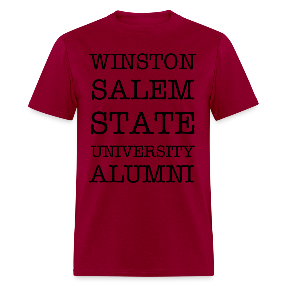 WSSU Alumni Classic T-Shirt (Black Lettering) - dark red