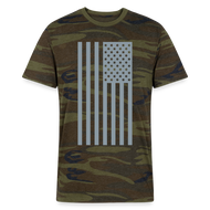 Side Ways Flag Camo T-Shirt Flex Print (smooth) - green camo