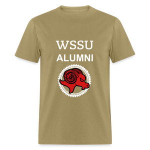 WSSU ALUMNI  Ram Head Classic T-Shirt - khaki