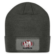 Load image into Gallery viewer, Live 97.5 Patch Beanie - charcoal grey