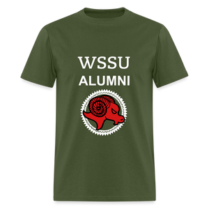 WSSU ALUMNI  Ram Head Classic T-Shirt - military green