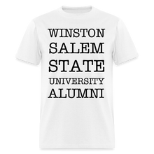 Load image into Gallery viewer, WSSU Alumni Classic T-Shirt (Black Lettering) - white