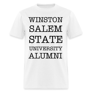 WSSU Alumni Classic T-Shirt (Black Lettering) - white