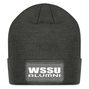 WSSU Alumni Patch Beanie - charcoal grey