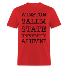 Load image into Gallery viewer, WSSU Alumni Classic T-Shirt (Black Lettering) - red