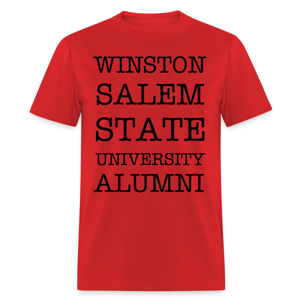 WSSU Alumni Classic T-Shirt (Black Lettering) - red