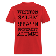 WSSU Alumni Classic T-Shirt (Black Lettering) - red