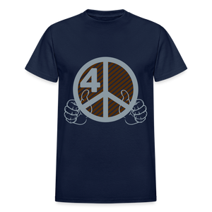 4 My Peace Gildan Ultra Cotton Adult T-Shirt - navy