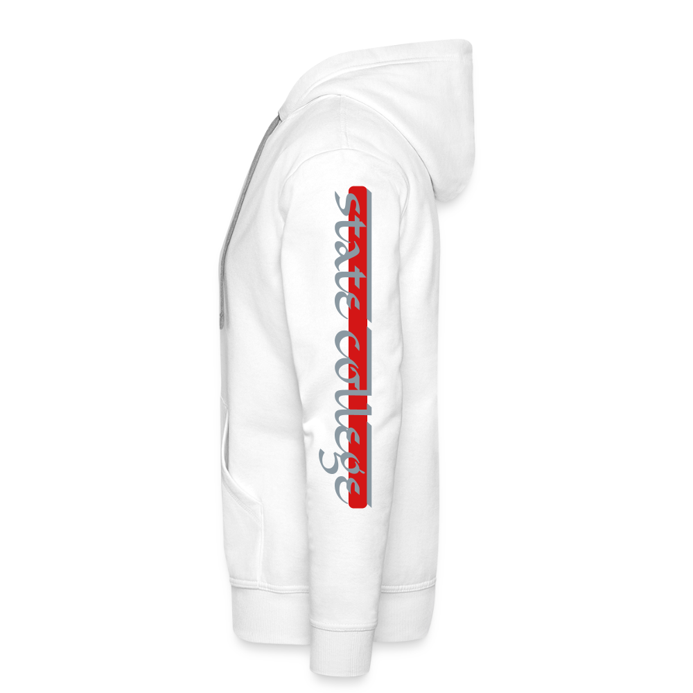 Ramily U State College Men’s Premium Hoodie - white