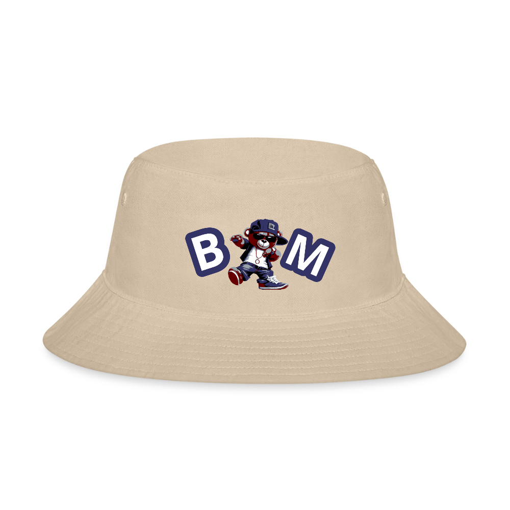 Bear Minimal Bucket Hat - cream