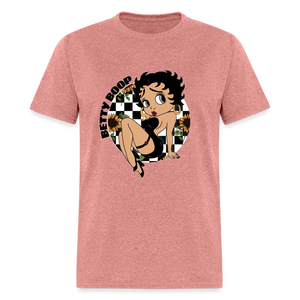 Betty Boop Checkered Classic T-Shirt - heather mauve