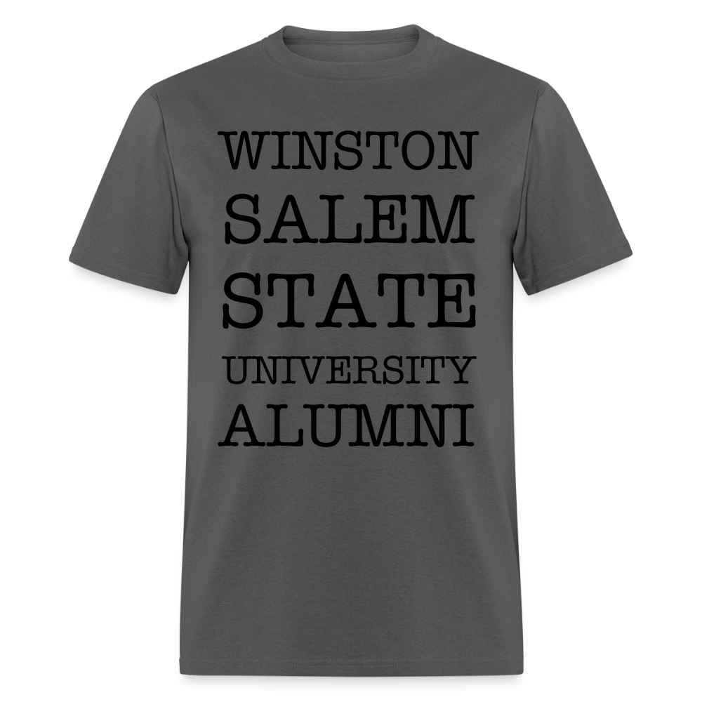 WSSU Alumni Classic T-Shirt (Black Lettering) - charcoal