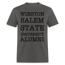 Load image into Gallery viewer, WSSU Alumni Classic T-Shirt (Black Lettering) - charcoal