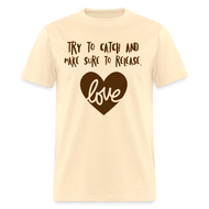 Catch & Release Brown Heart Love - Classic T-Shirt - natural