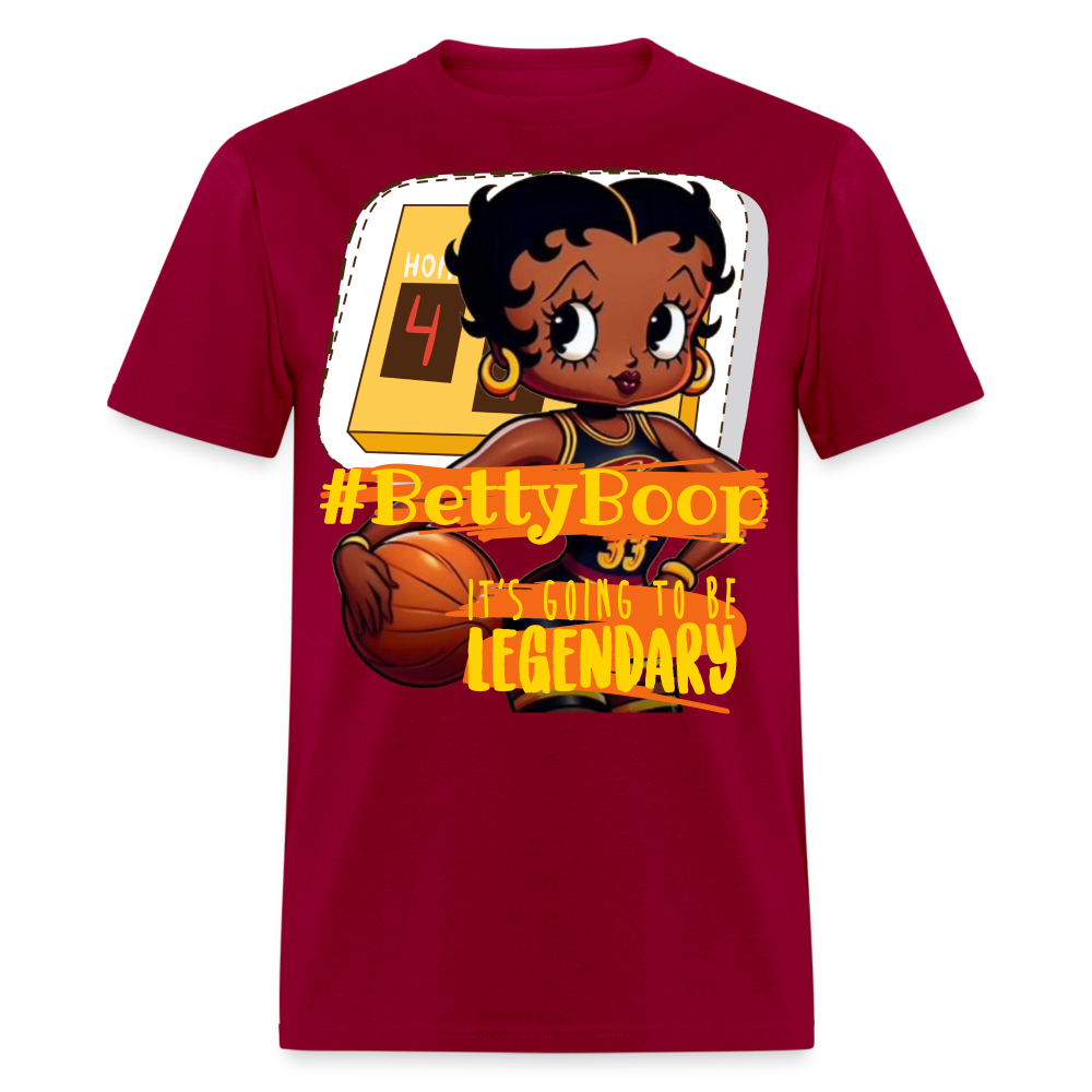 Betty Boop Basketball Classic Legendary T-Shirt - dark red