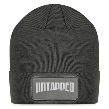 Load image into Gallery viewer, Untapped Ent. Patch Beanie - charcoal grey