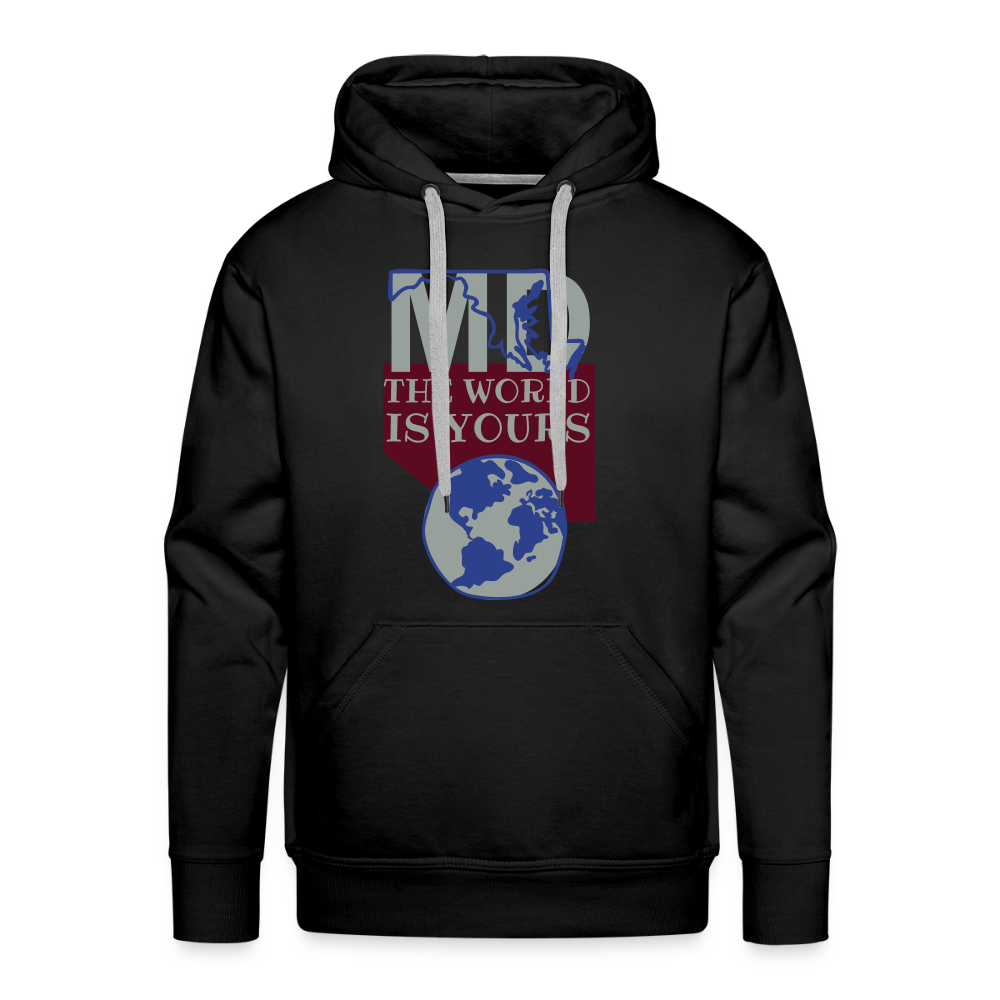 Maryland - The World Is Yours Hoodie Printed in vinyl - black