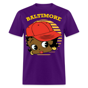 Baltimore Betty Boop Classic T-Shirt - purple