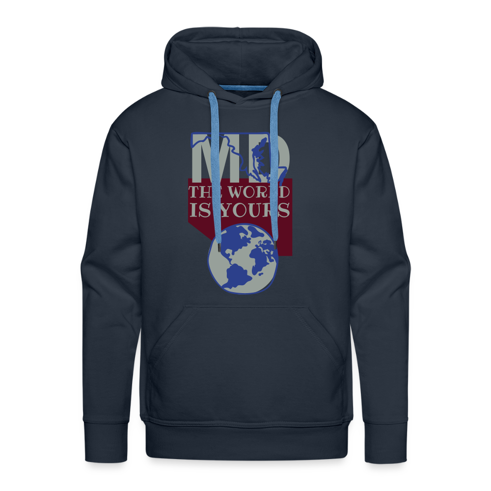 Maryland - The World Is Yours Hoodie Printed in vinyl - navy
