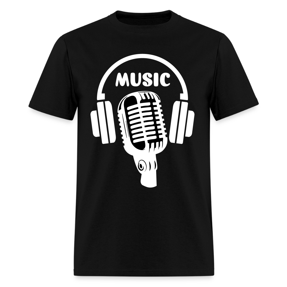 Music Is Me -  Classic T-Shirt Printed in vinyl - black