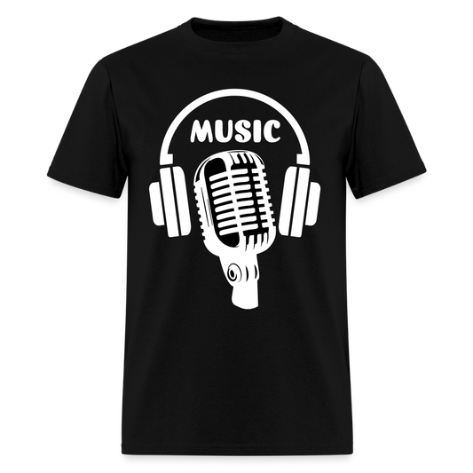 Music Is Me -  Classic T-Shirt Printed in vinyl - black