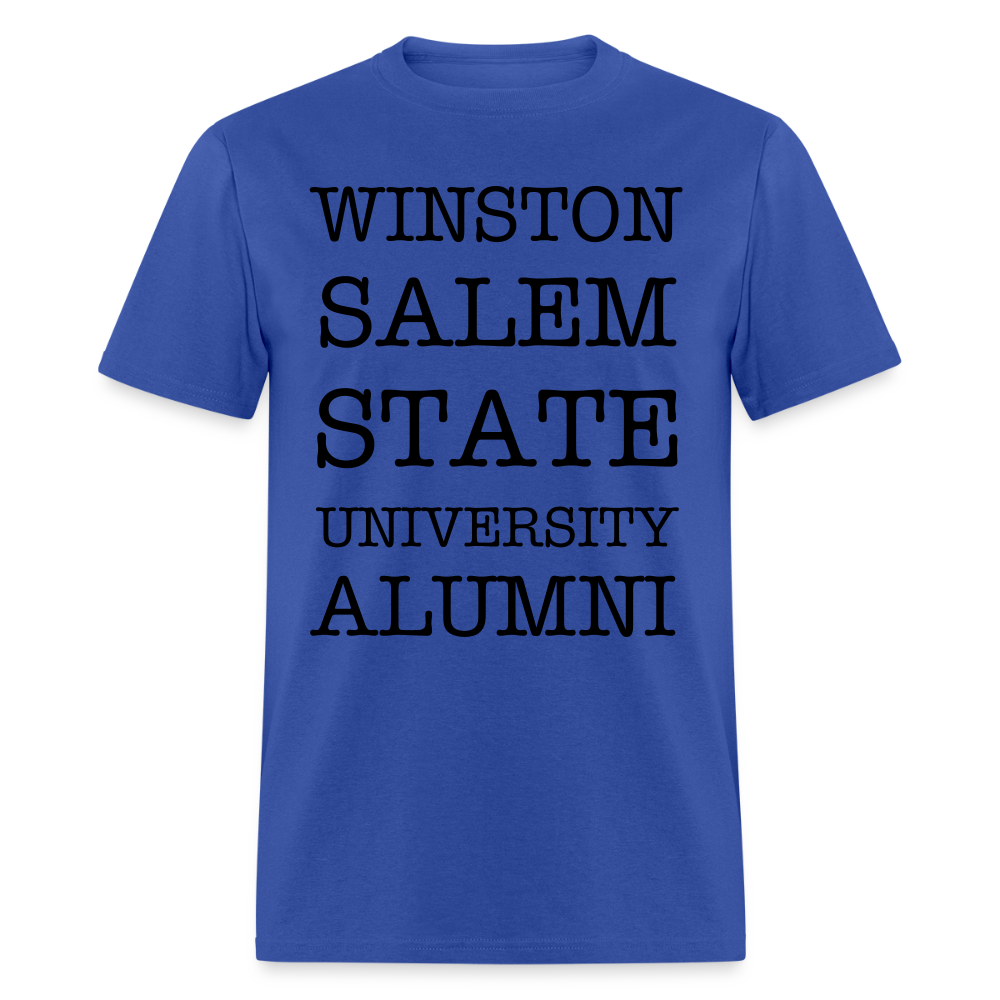 WSSU Alumni Classic T-Shirt (Black Lettering) - royal blue