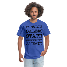 Load image into Gallery viewer, WSSU Alumni Classic T-Shirt (Black Lettering) - royal blue