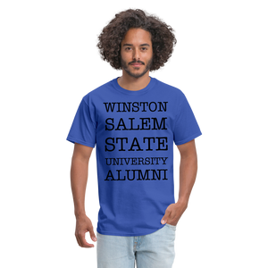 WSSU Alumni Classic T-Shirt (Black Lettering) - royal blue