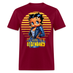 Betty Boop The Legend Classic T-Shirt - burgundy