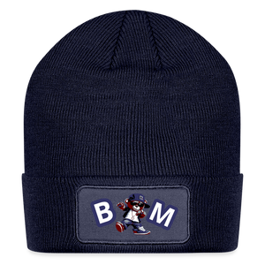 Bear Minimum Patch Beanie - navy