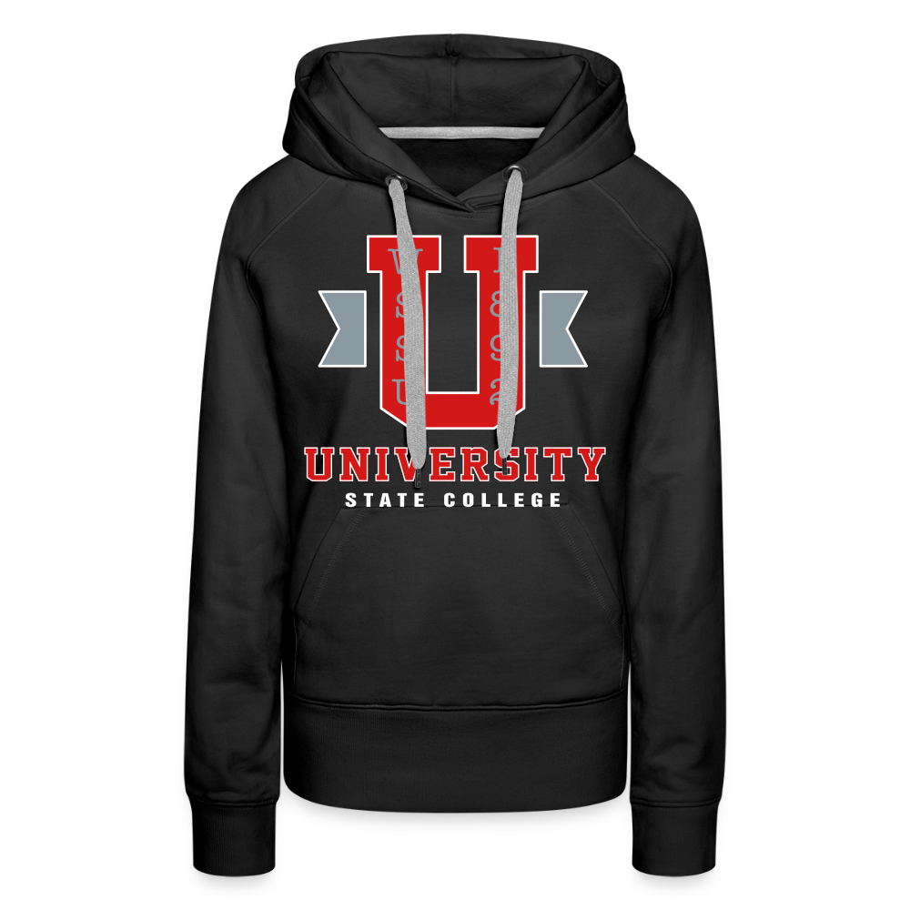 Ramily U State College Women’s Premium Hoodie - black