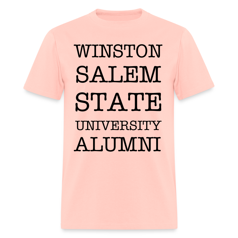 WSSU Alumni Classic T-Shirt (Black Lettering) - blush pink 
