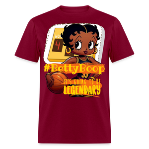 Betty Boop Basketball Classic Legendary T-Shirt - burgundy