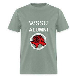 WSSU ALUMNI  Ram Head Classic T-Shirt - sage