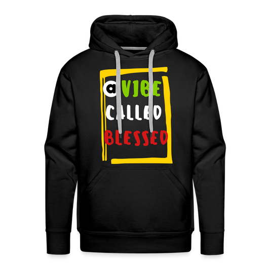 A Vibe Called Blessed Premium Hoodie Flex Print Vinyl  (smooth) - black