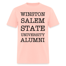 Load image into Gallery viewer, WSSU Alumni Classic T-Shirt (Black Lettering) - blush pink 