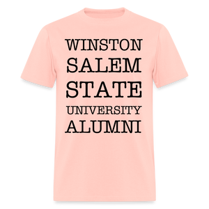 WSSU Alumni Classic T-Shirt (Black Lettering) - blush pink 