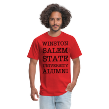 Load image into Gallery viewer, WSSU Alumni Classic T-Shirt (Black Lettering) - red