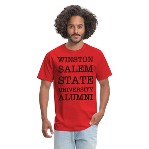 WSSU Alumni Classic T-Shirt (Black Lettering) - red