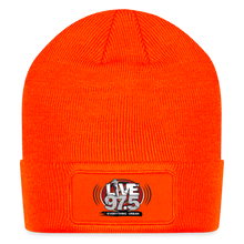 Load image into Gallery viewer, Live 97.5 Patch Beanie - neon orange