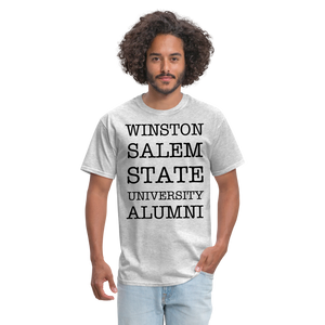 WSSU Alumni Classic T-Shirt (Black Lettering) - heather gray