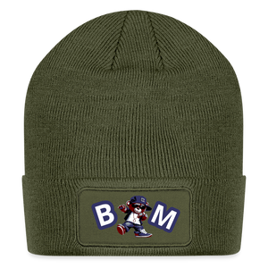 Bear Minimum Patch Beanie - olive