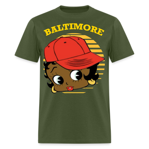 Baltimore Betty Boop Classic T-Shirt - military green