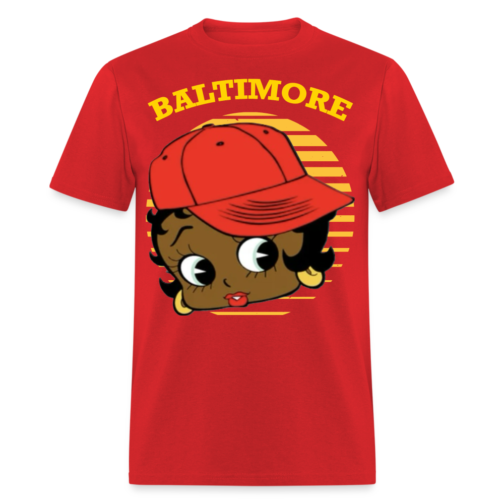 Baltimore Betty Boop Classic T-Shirt - red