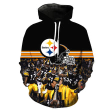 Load image into Gallery viewer, Pittsburgh Steelers Slim Stylish Hooded Hoodie