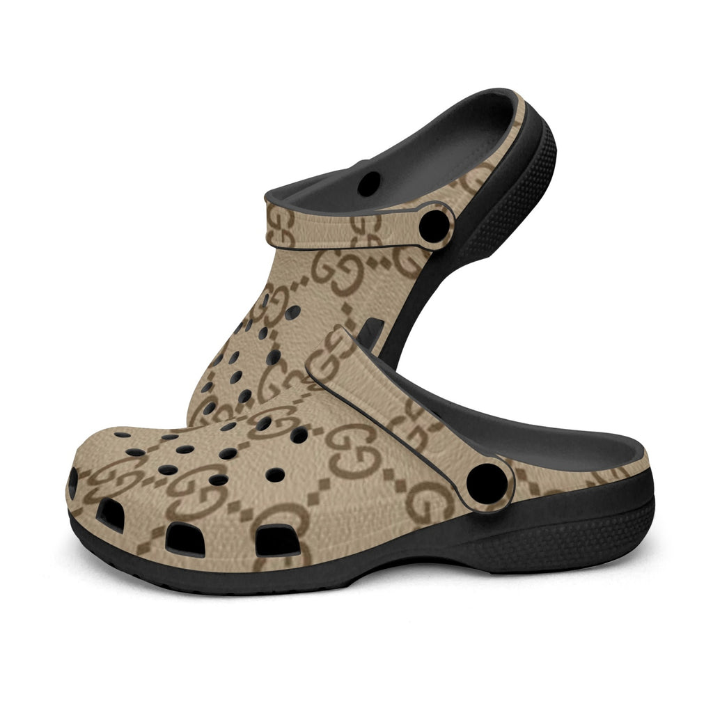 G-Fashion Black-base Clogs Men and Women Sizes