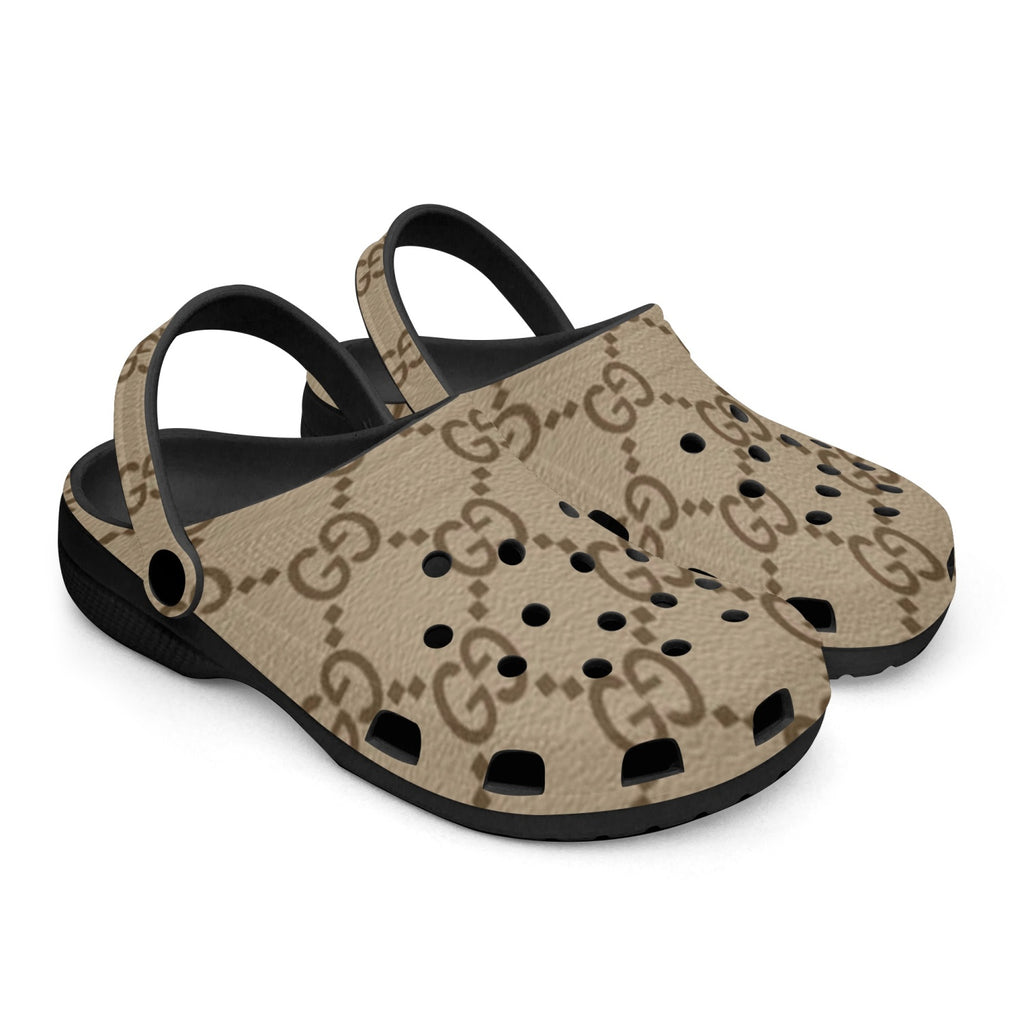 G-Fashion Black-base Clogs Men and Women Sizes