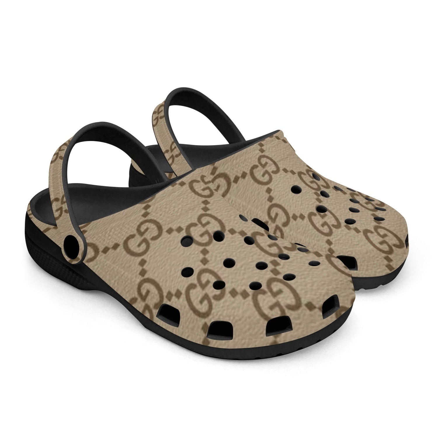 G-Fashion Black-base Clogs Men and Women Sizes