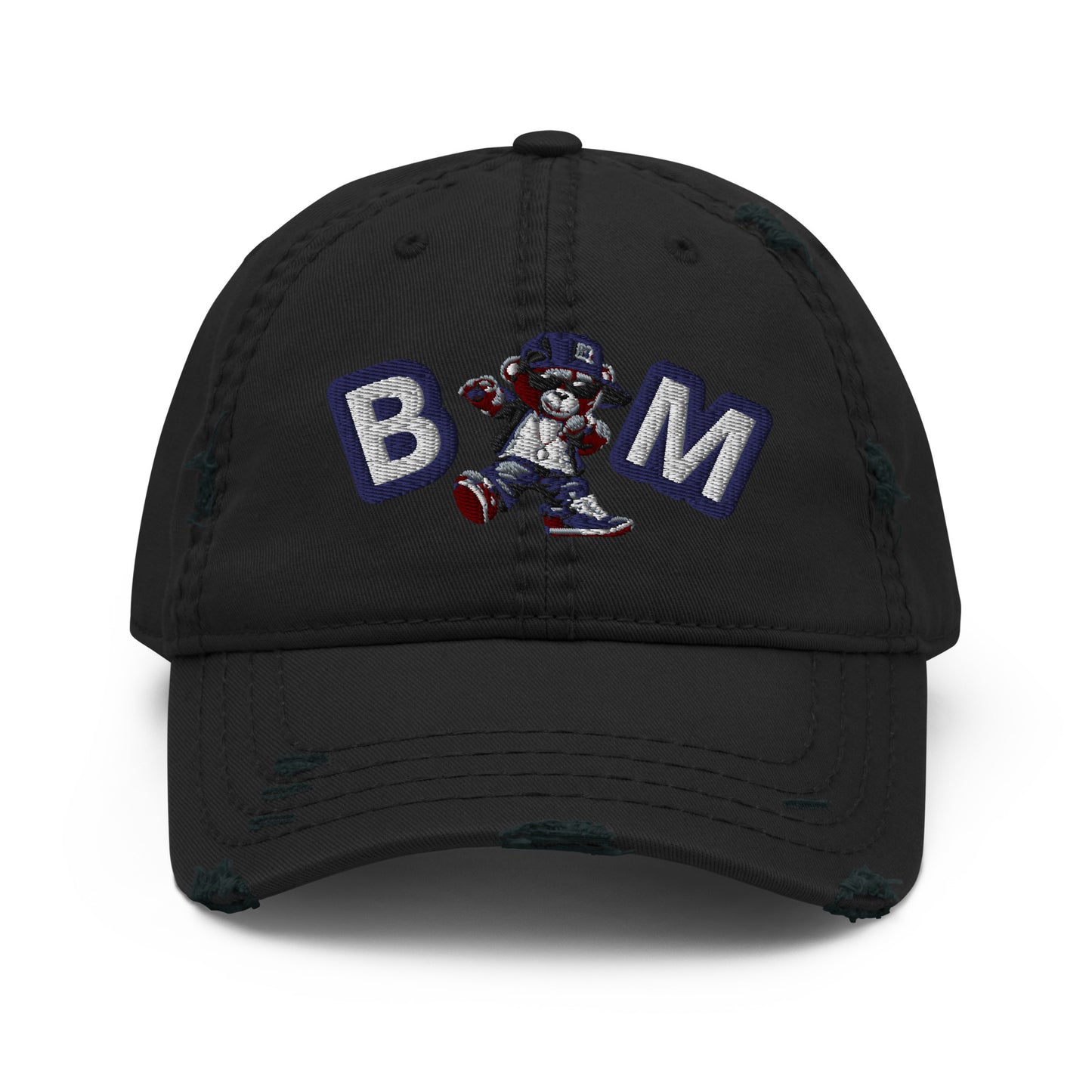 Bear Minimal Distressed Dad Hat