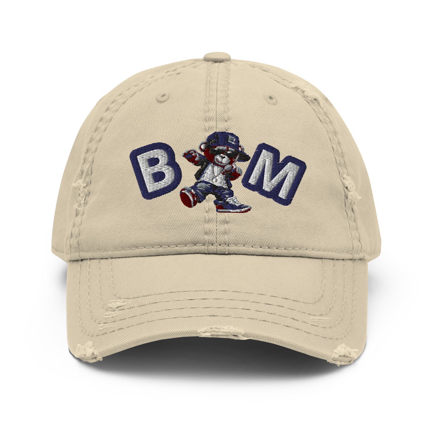 Bear Minimal Distressed Dad Hat